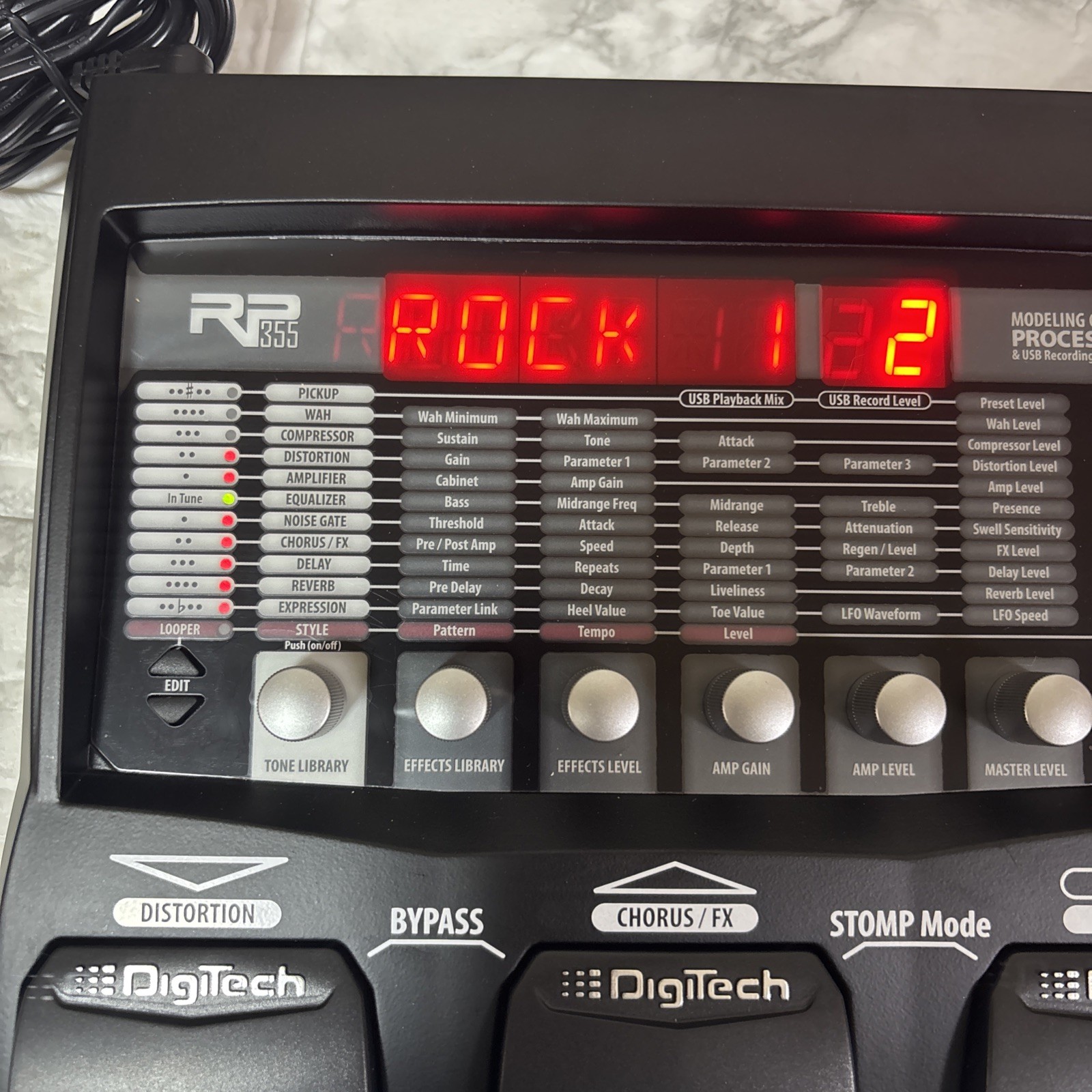 DigiTech RP355 Multi-Effects Guitar Effect Pedal TESTED From Japan