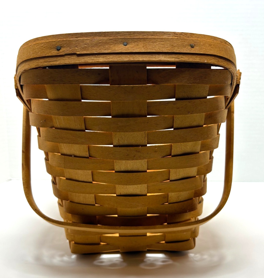 LONGABERGER 1998 Large Vegetable Basket w/Paperwork