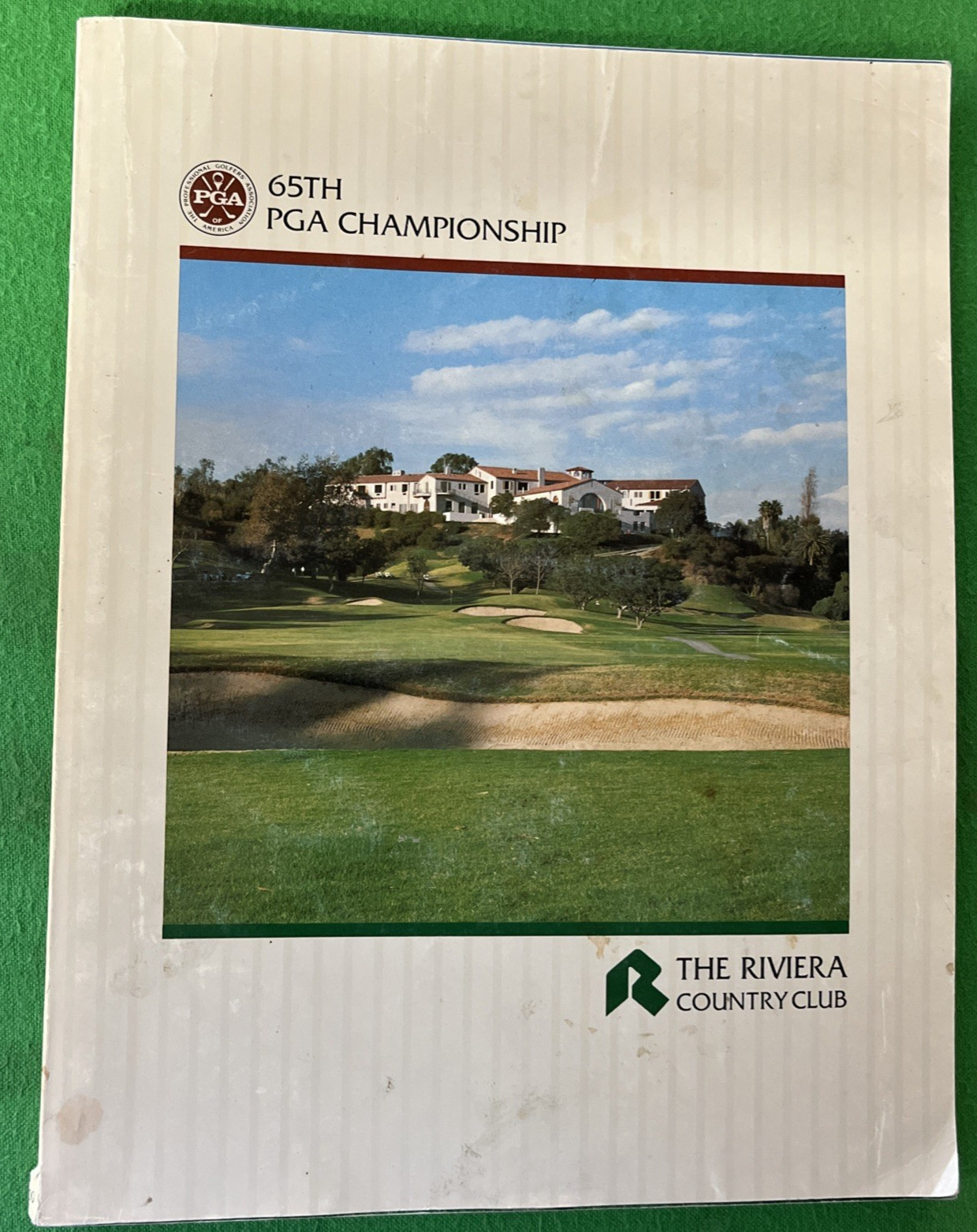1983 65th PGA Championship Program + Rivera CC Won by Hal Sutton