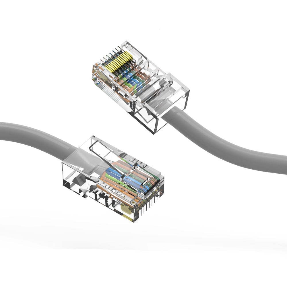 7Ft CAT5E UTP Ethernet Network Non Booted Cable Gray