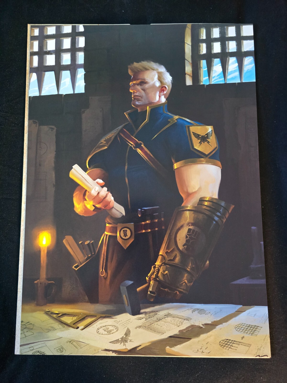 The Horus Heresy A3 Art Print - Rogal Dorn, Primarch of the Imperial Fists