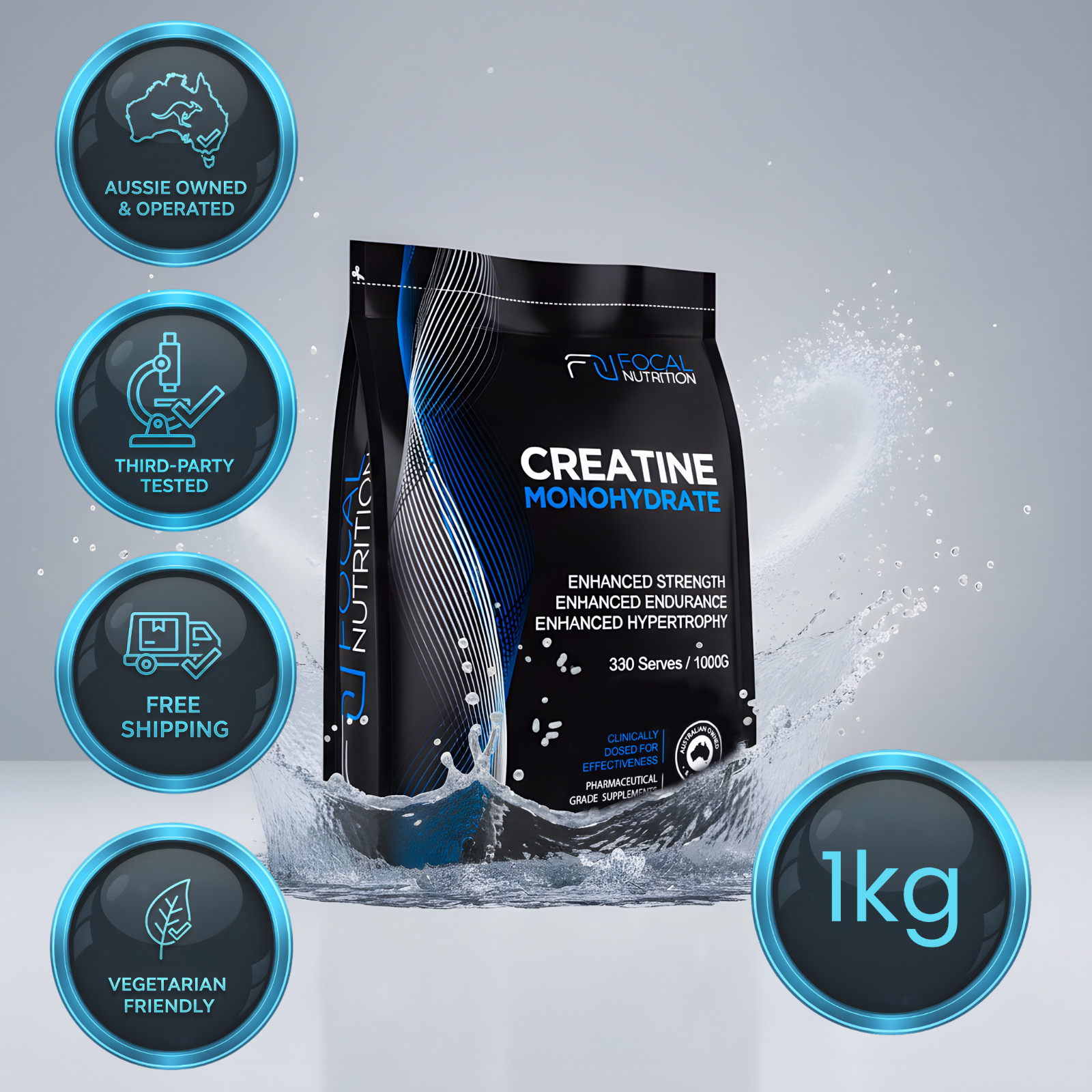 Creatine Monohydrate PURE 100% MICRONISED Powder HPLC Tested Workout Enhancer
