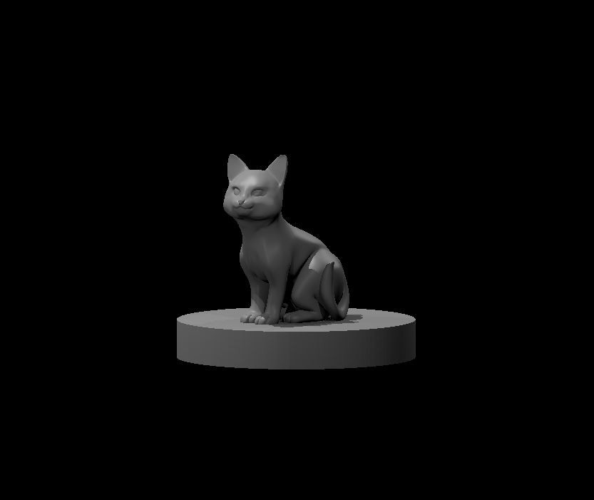 Kitten Cat Familiar Critter Adventurer NPC 28mm Scale DND D&D Tabletop Mini