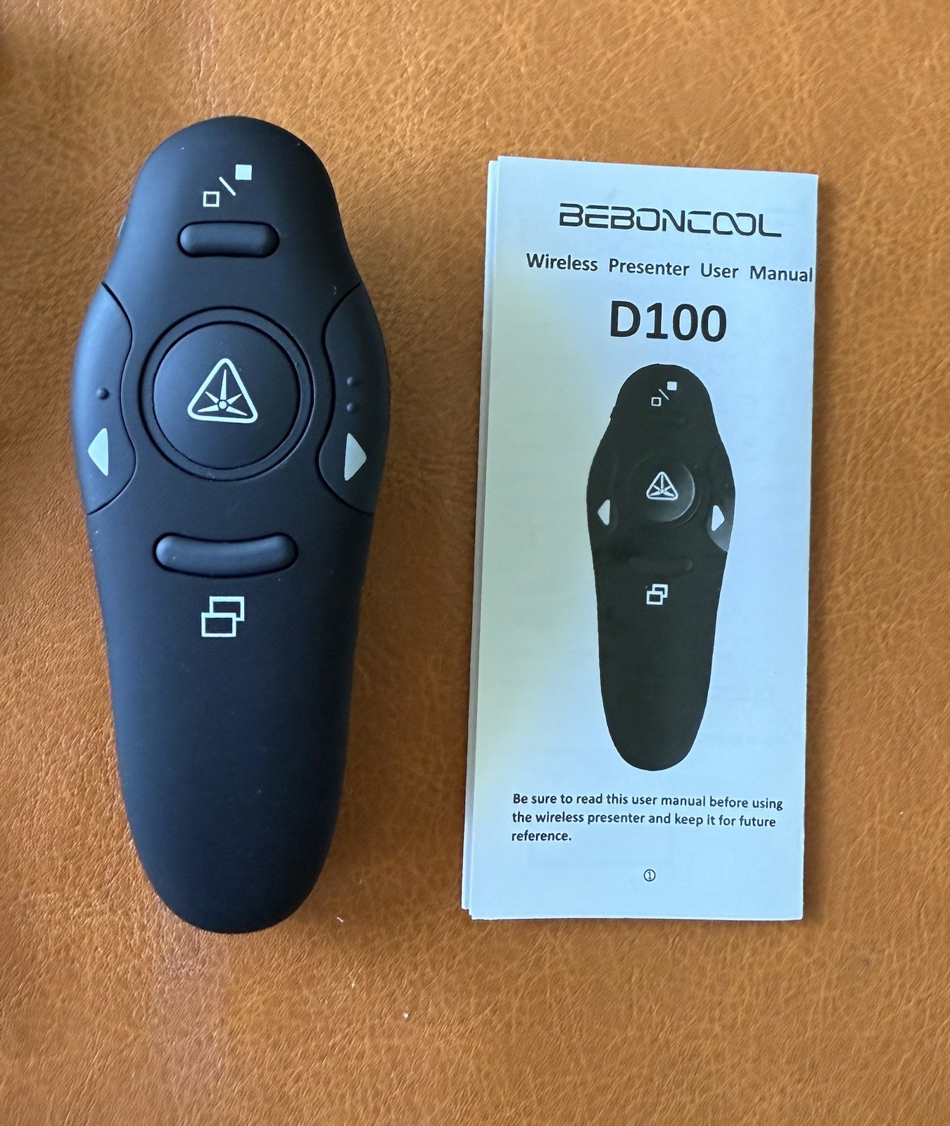 BEBONCOOL 2.4GHz Wireless Presenter With Red Laser Pointer PPT Flip Page Pen