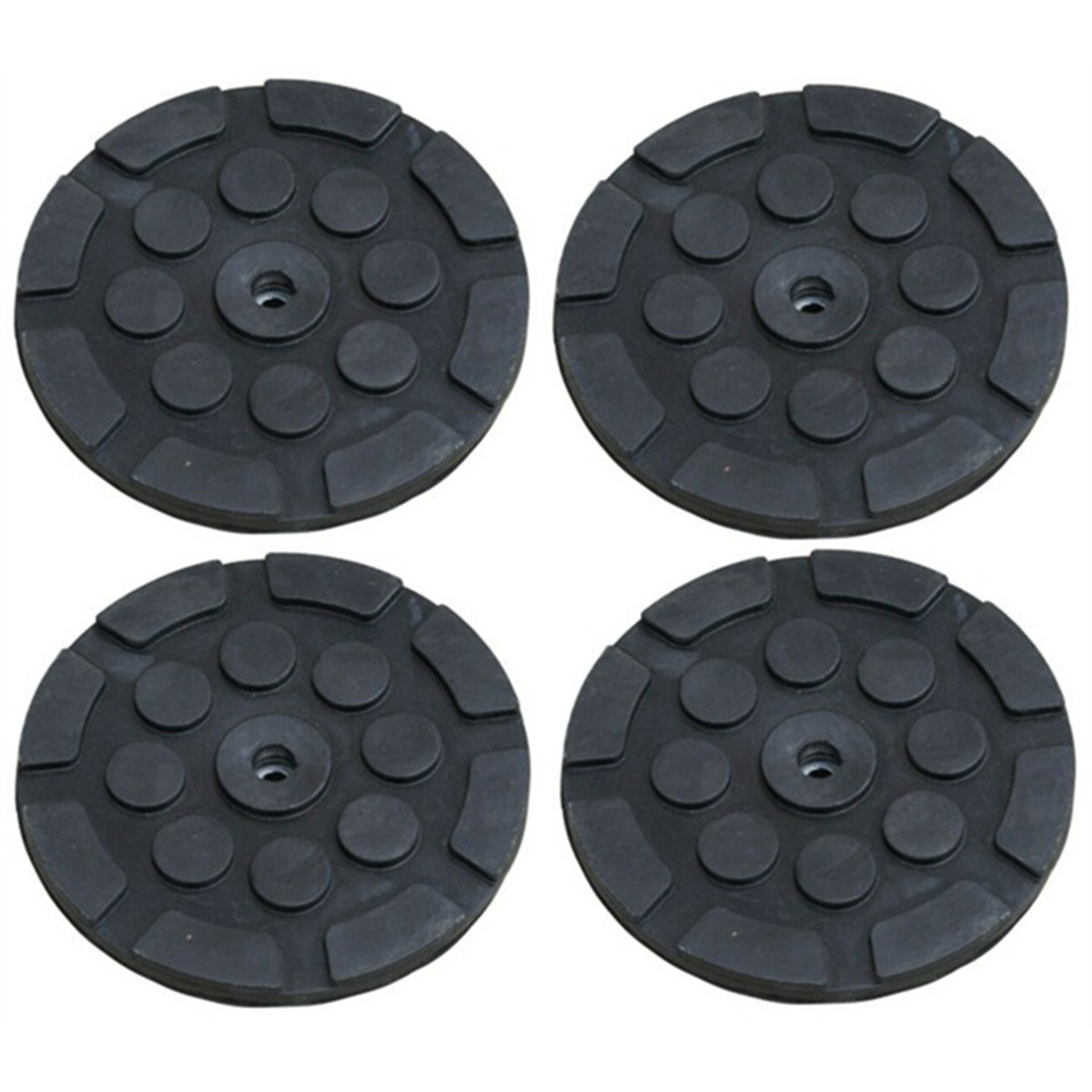 Atlas Auto Equipment Set of Replacement Round Rubber Lift Pads (4 PCS)