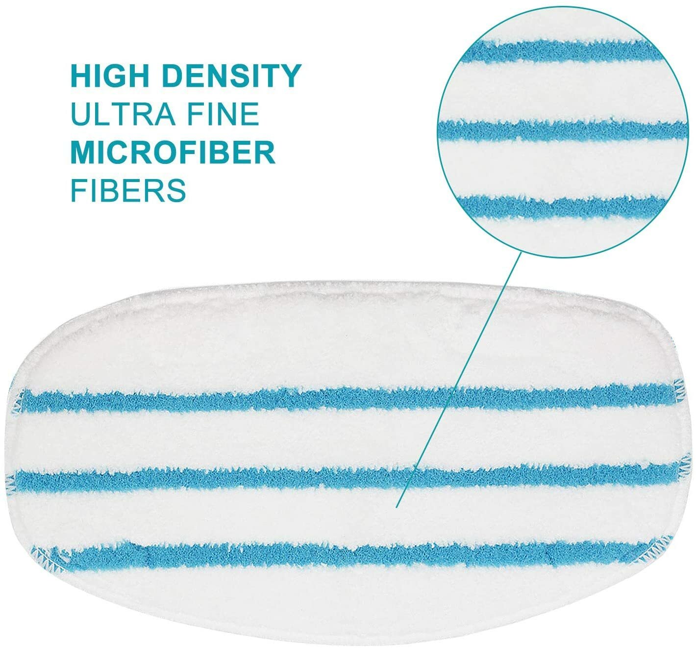 Replacement Microfibre Steam Mop Pads Compatible with PurSteam ThermaPro 10-in-1