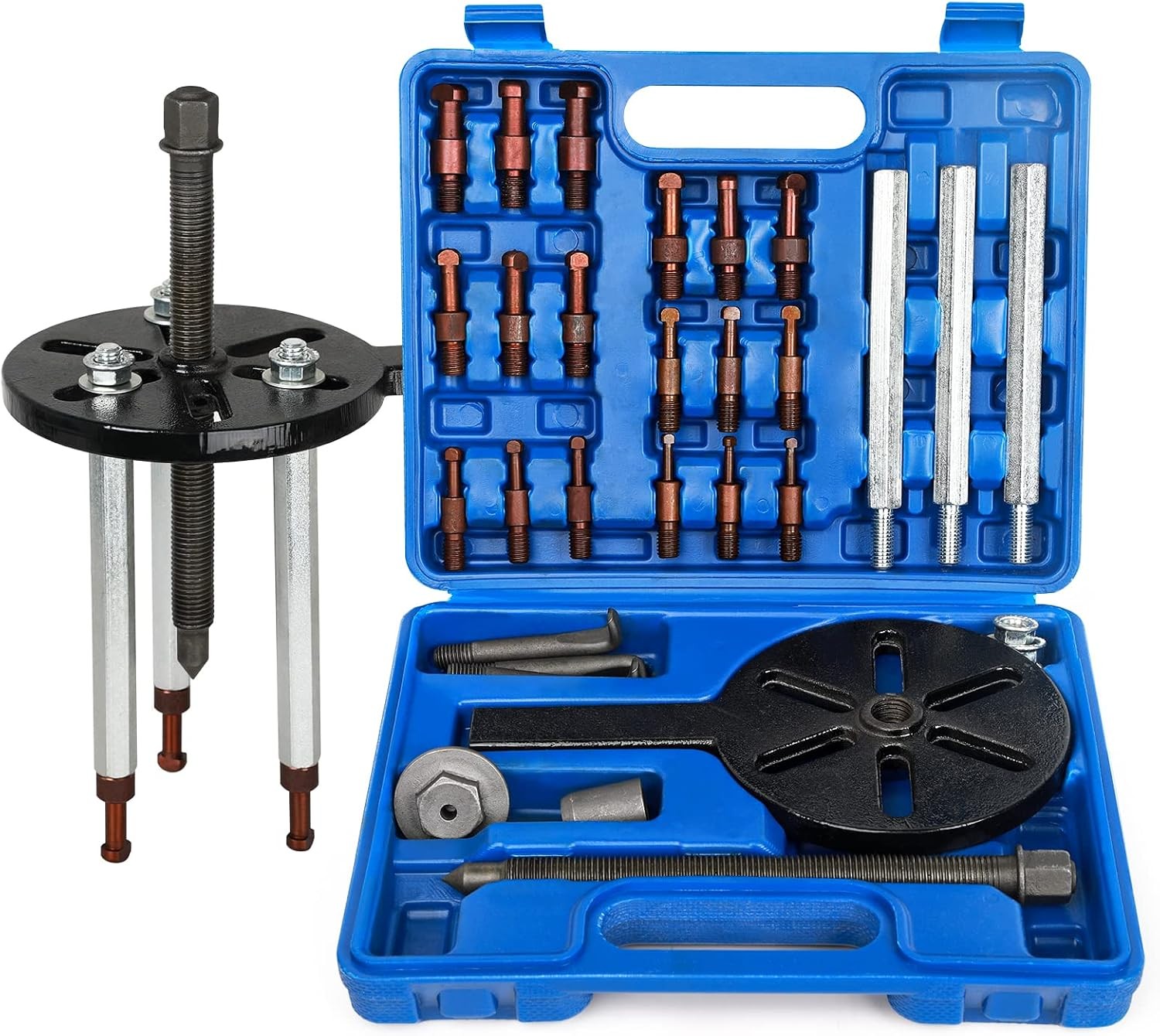 21 in1 Bearing Puller, Bearing Puller Set, Inner Hole Three-Jaw Puller, with Cur