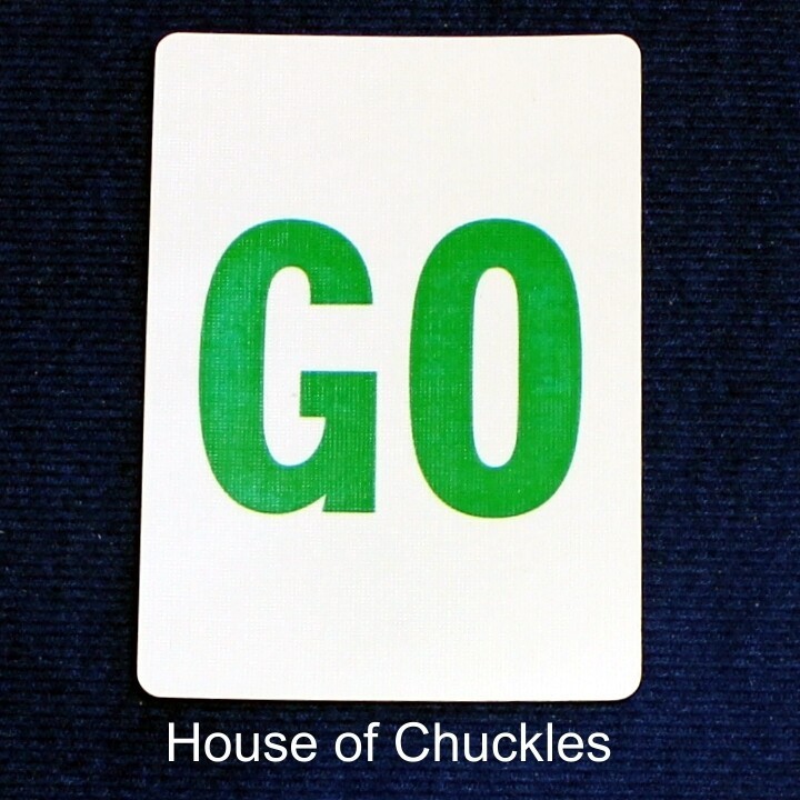Go, Bicycle Printed Gaff Card, Blue