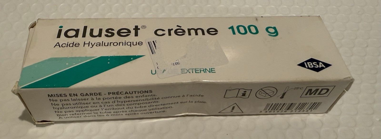 Ialuset Hyaluronic Acid Cream 100g – Hydrating Protective Skin Care