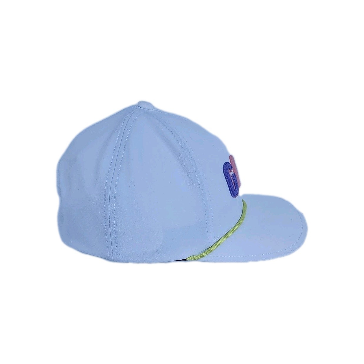 Swannies Golf Hat White Colorful Logo Adjustable Cap Snapback