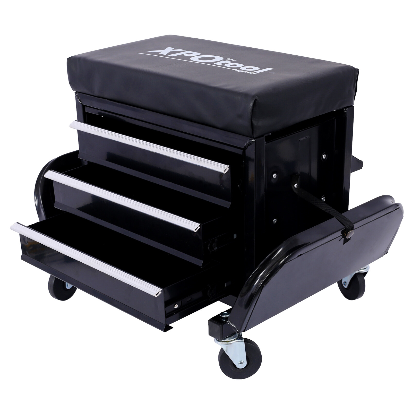 Rolling Tool Box Drawers Chest Seat Tools Storage Cabinet Mechanic Stool Creeper