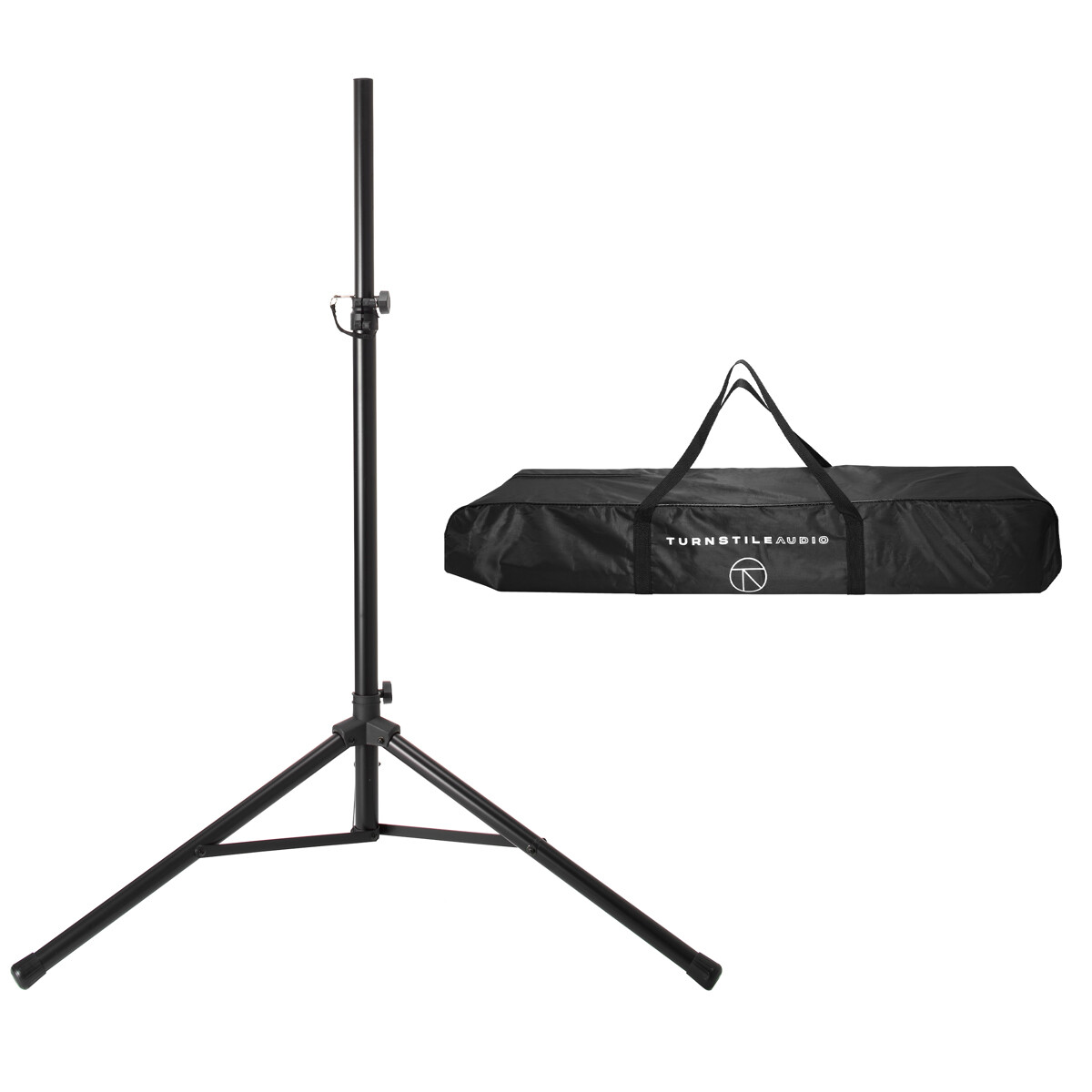 Turnstile Audio Height-Adjustable Speaker Stand with Carry Bag #SS6-SB