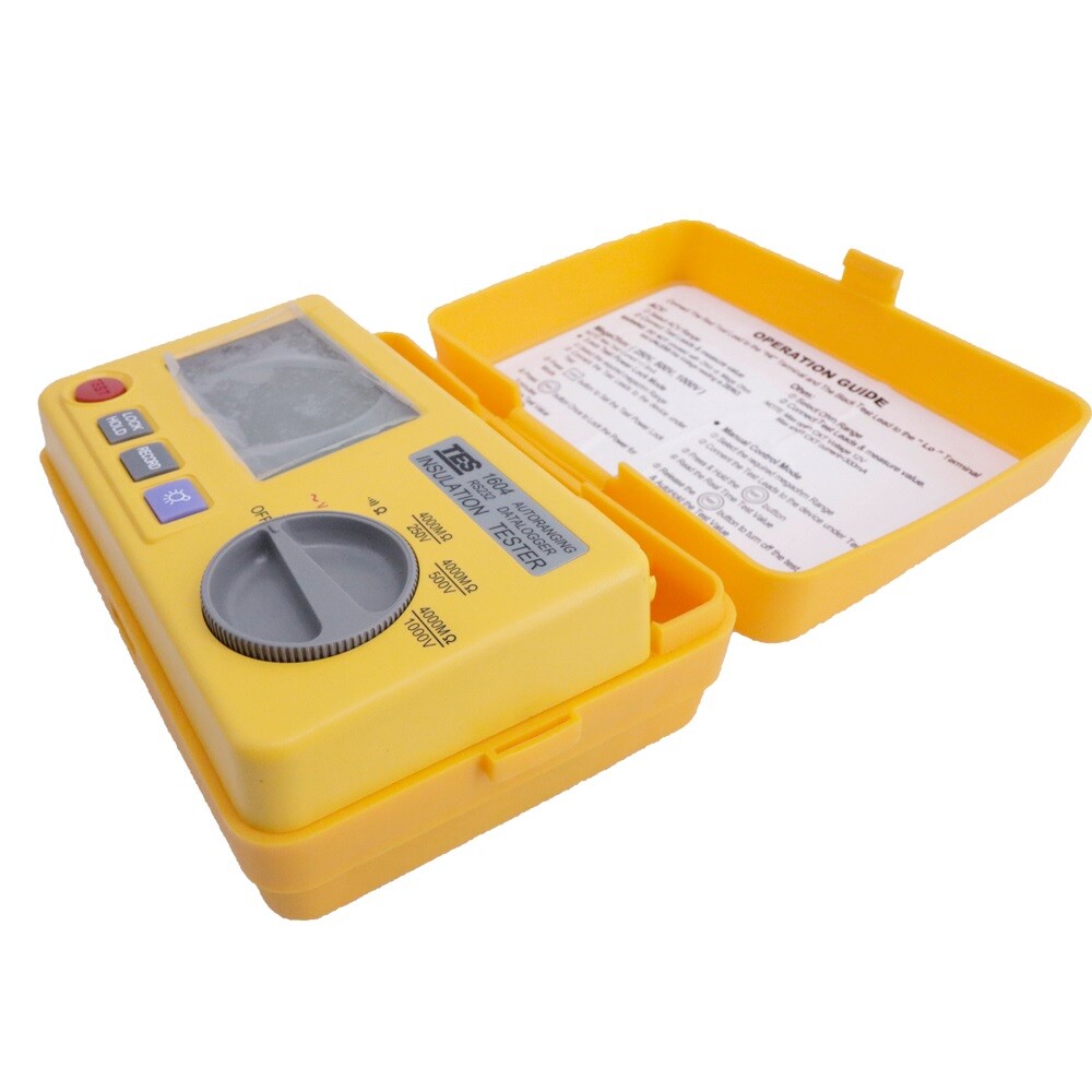 TES-1604 Auto Ranging Datalogging Insulation Tester Meter with Software NEW #