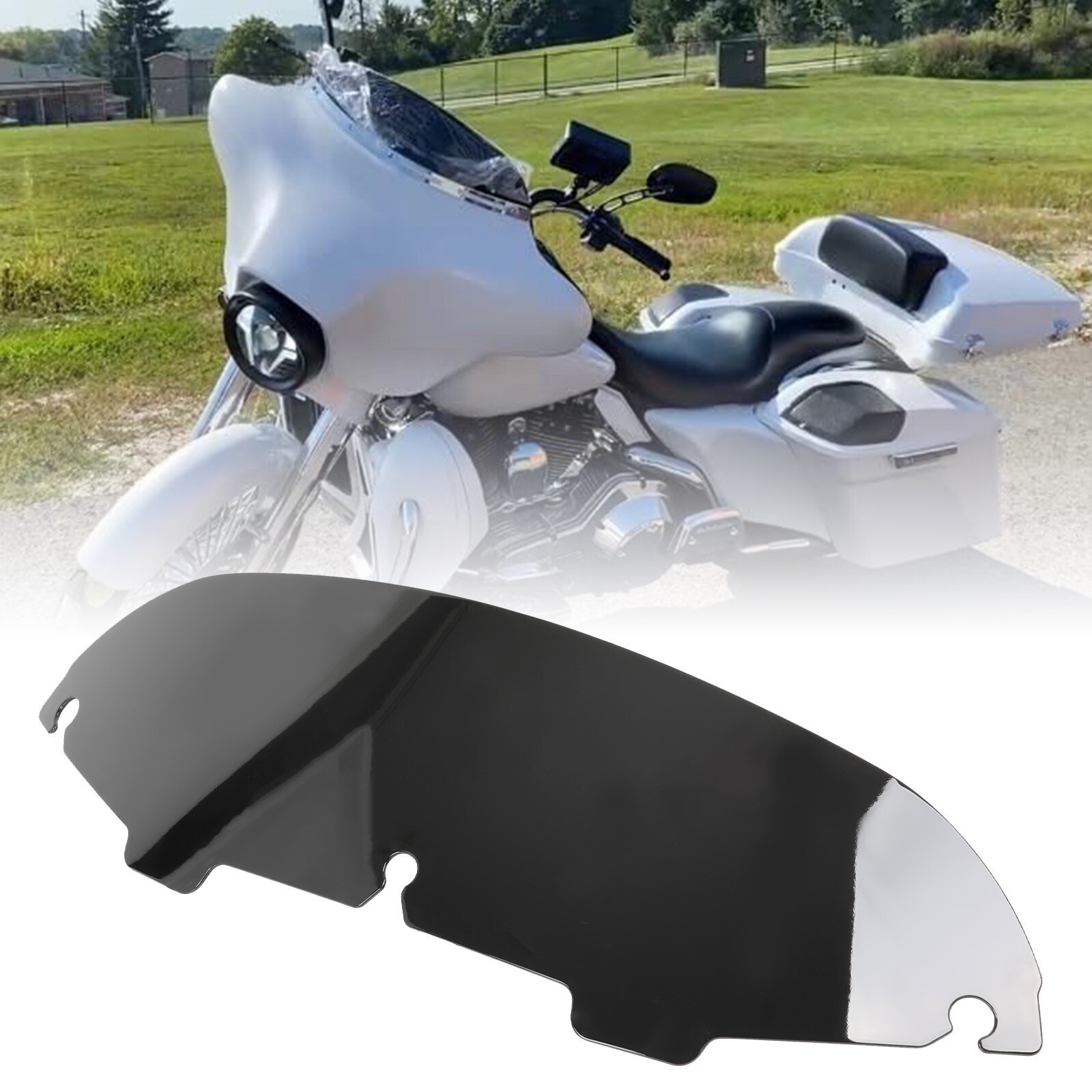 For Harley Touring Street Tri Glide 1996-2013 Windshield Windscreen  4.5'' inch