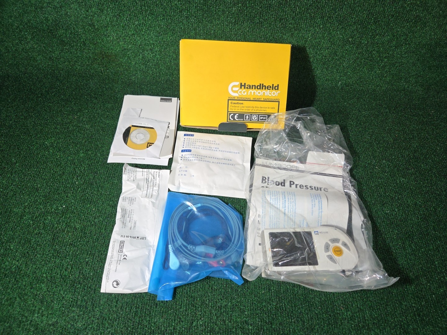 MD100E HANDHELD ECG/EKG Monitor All Accessories New Ships Fast US Seller