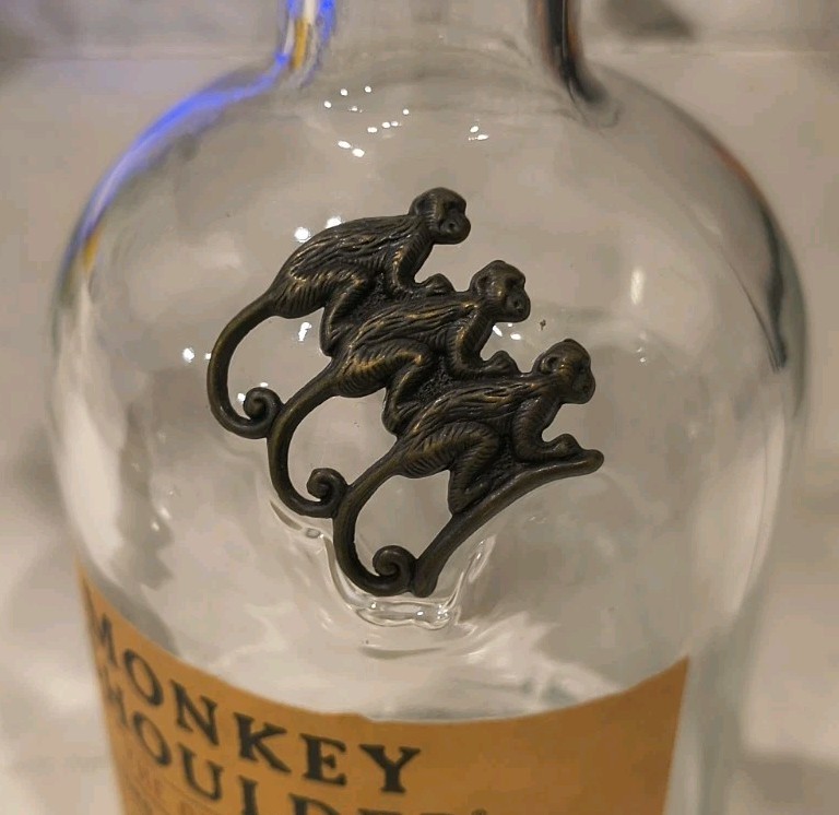 Monkey Shoulder Blended Malt Scotch Whiskey Bottle Empty 750 ML w/ Cork