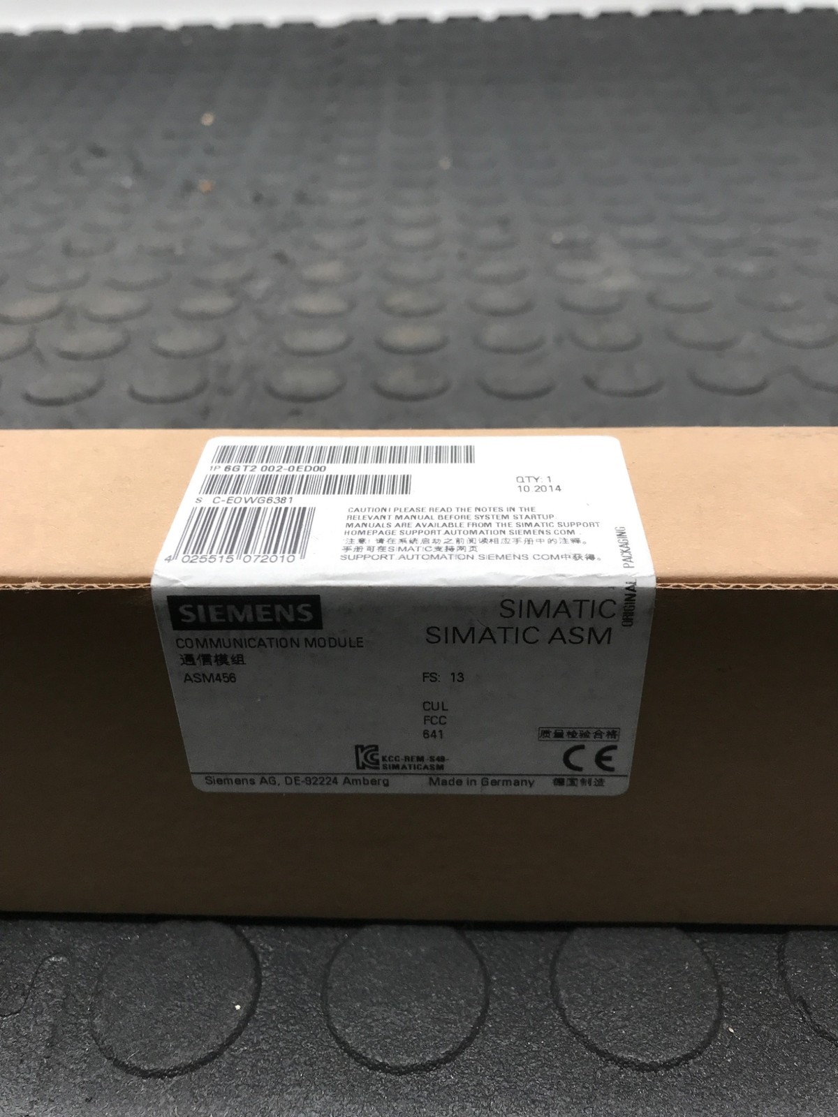 SIEMENS 6GT2002‑0ED00 SIMATIC ASM456 Communication Module NEW