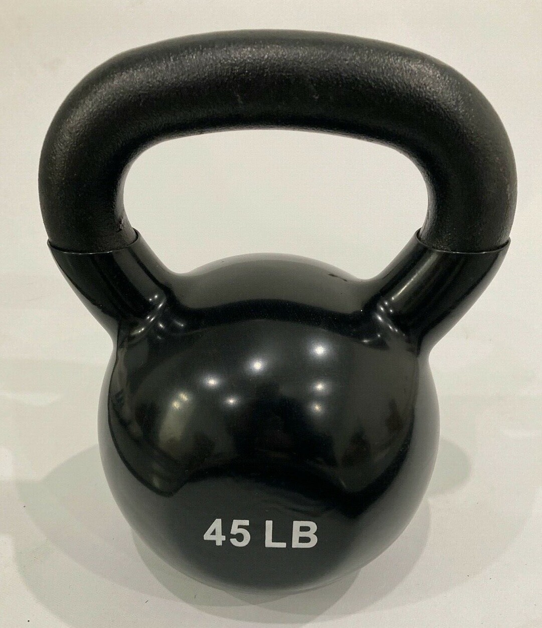 BRAND NEW 45LB VINYL DIPPED KETTLE BELL WEIGHT FOR COMMERCIAL GYM 100% IRON!