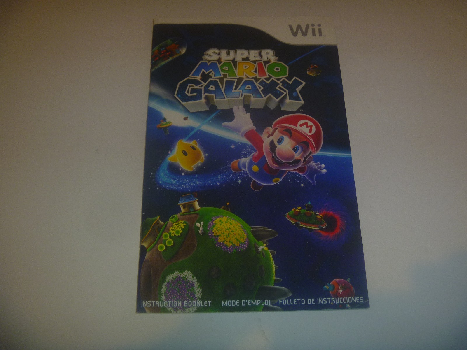 (Instruction Manual Only) (NO GAME) Nintendo Wii "Super Mario Galaxy"