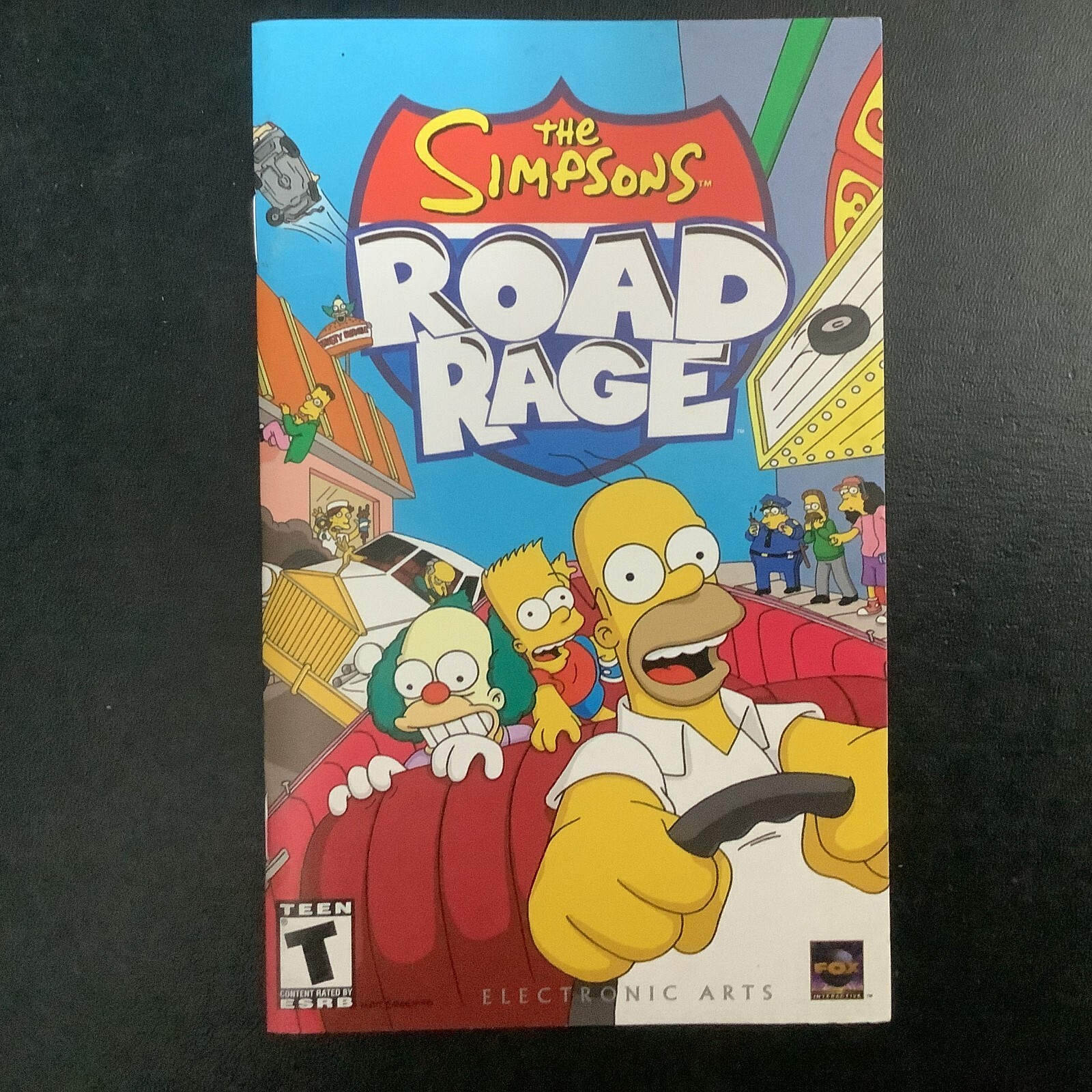 Simpsons Road Rage PS2 PlayStation 2 Instruction Manual Only
