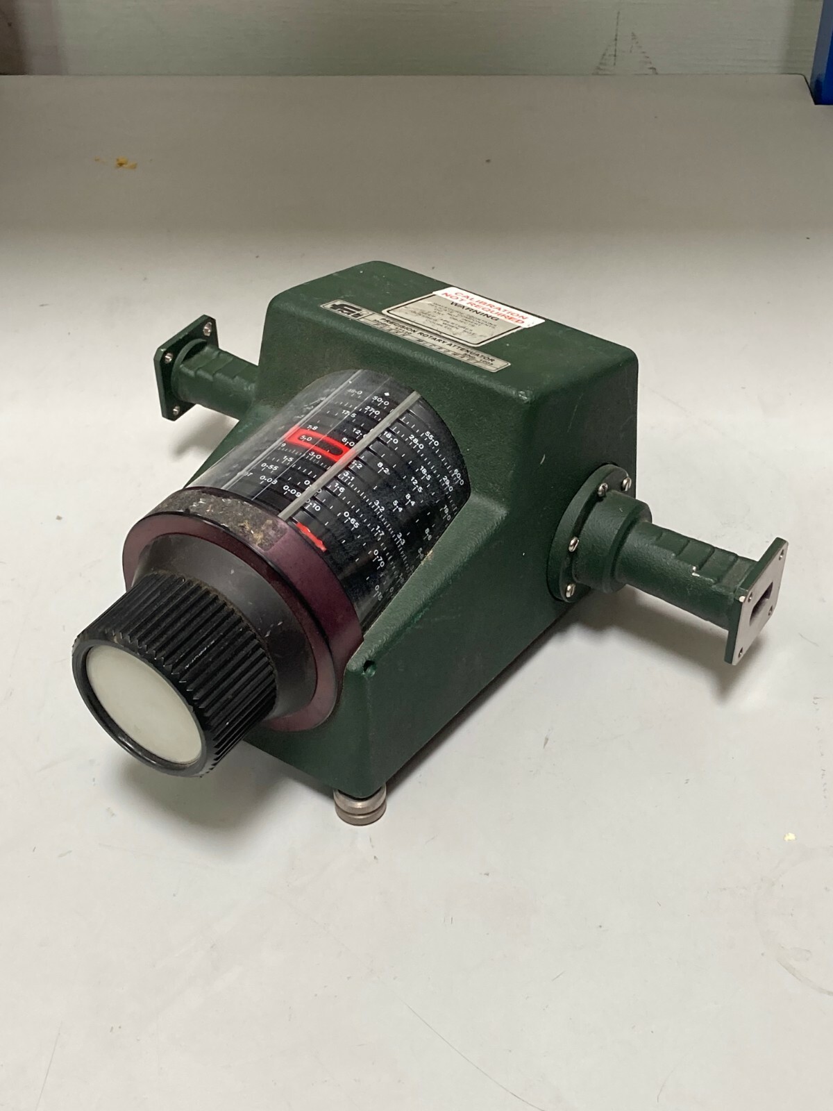 FMI Flann Microwave Waveguide Precision Rotary Attenuator Model 17110 - Variable