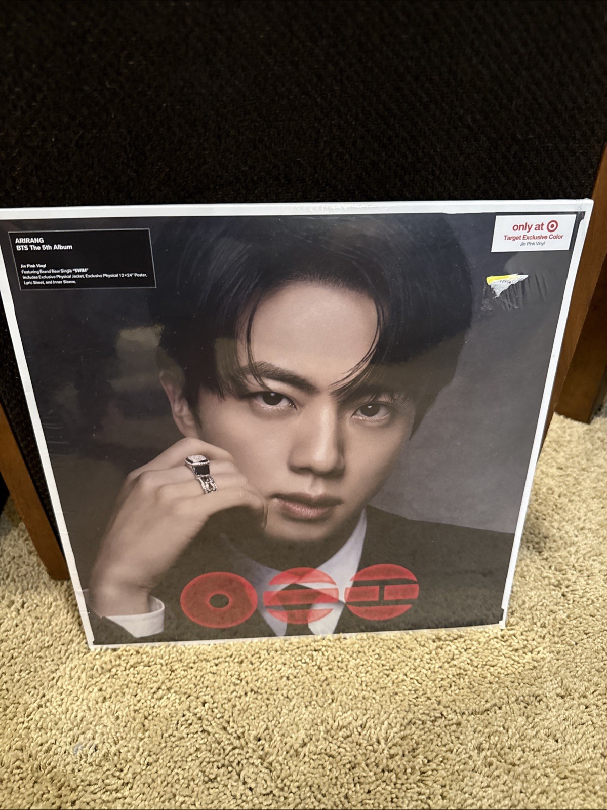 BTS - The 5th Album 'ARIRANG' (Jin Pink) LP Vinyl LP Target Exclusive New Sealed