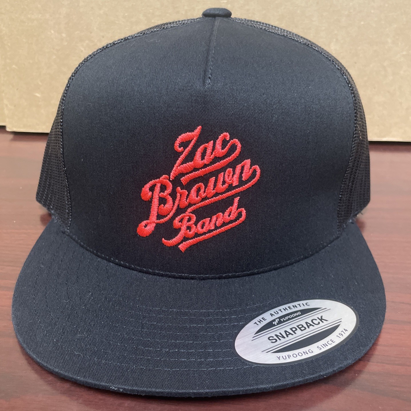 Zac Brown Band VIP Sphere Vegas Concert Black Mesh Snapback Trucker Hat Cap NEW