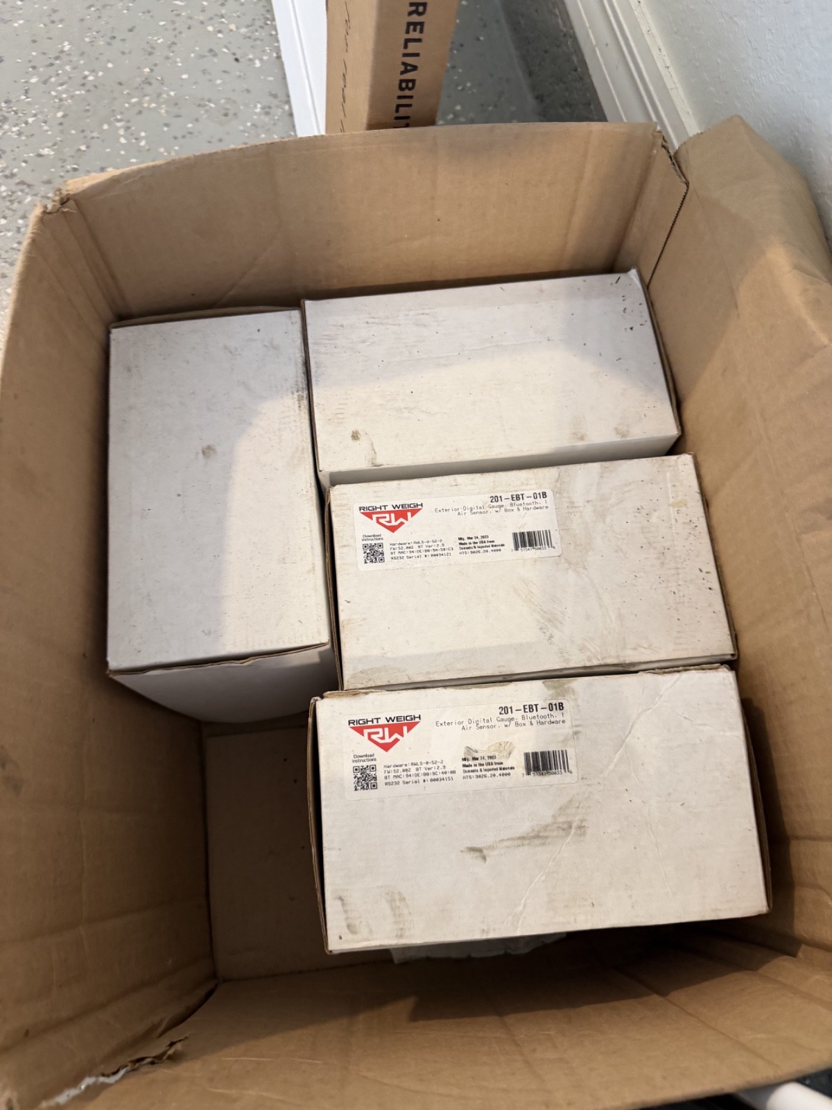 Right Weigh | 201-EBT-01B Bluetooth ExtDigital Load Scale wAirSensor |New In Box