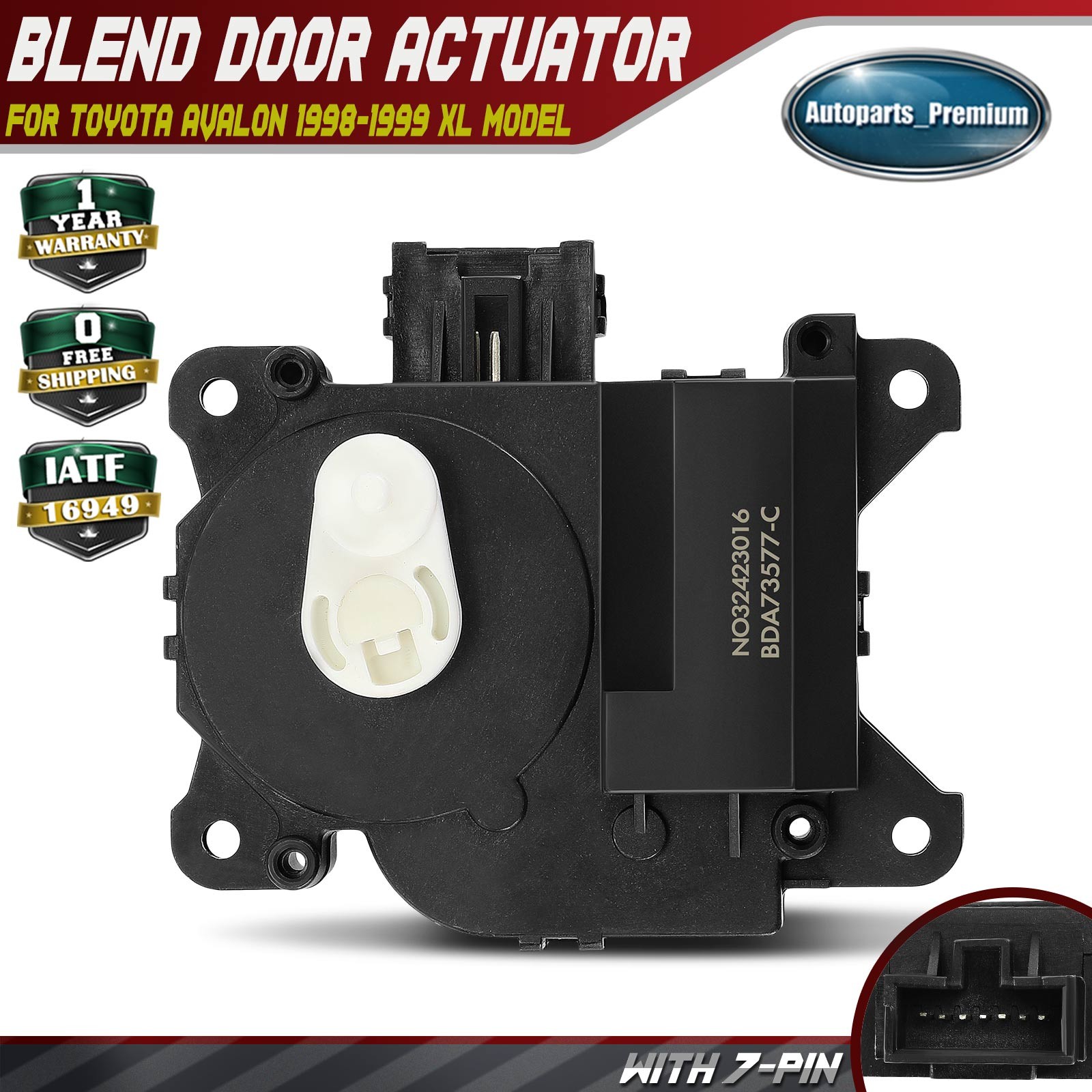 HVAC Recirculation Door Actuator for Toyota Avalon 98-99 XL model From 9/1997