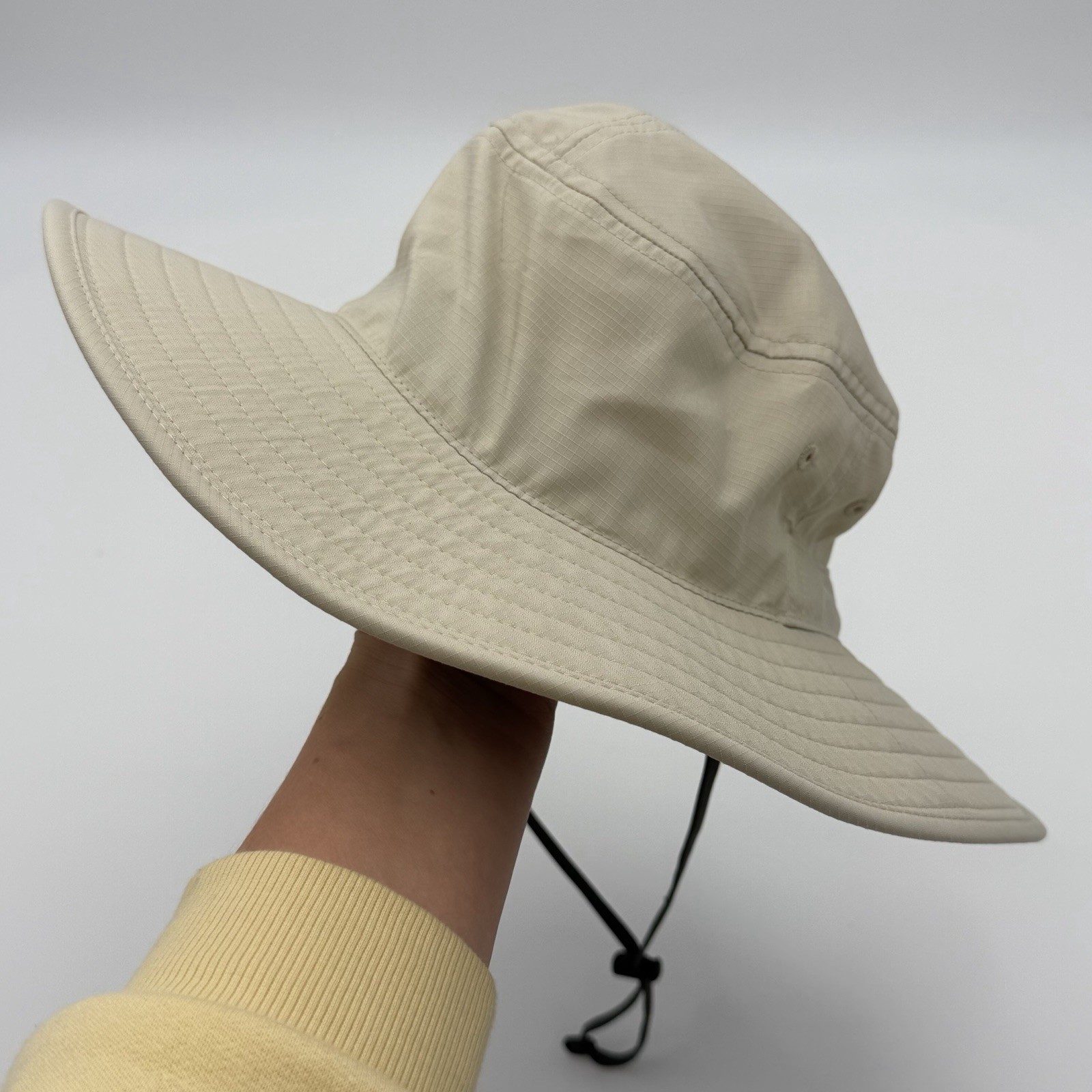 Solar Escape Beige Wide Brim Sun Hat Unisex Outdoor Hiking Fishing UV Protection