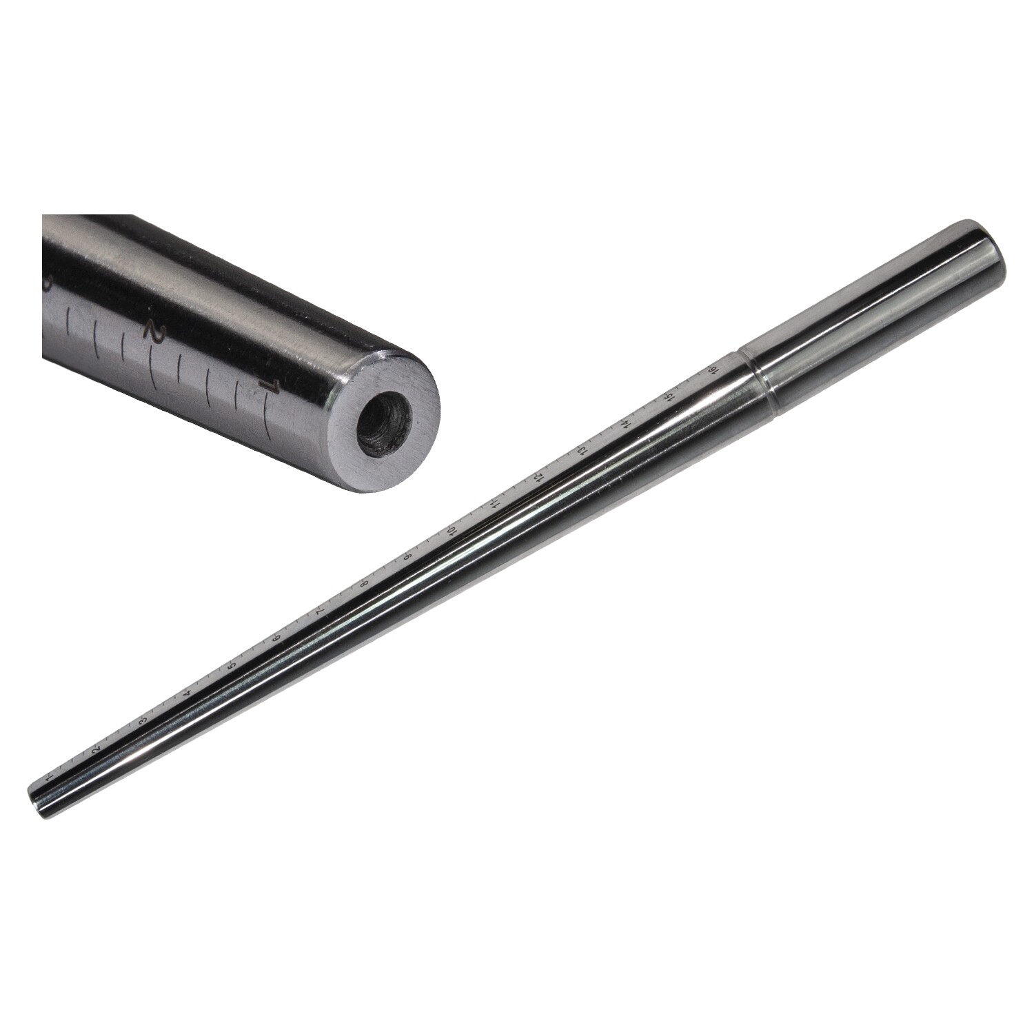 Hard Chrome  Steel Ring Sizing Mandrel Sizes 1-16 Jewelry Making Repair Tapered