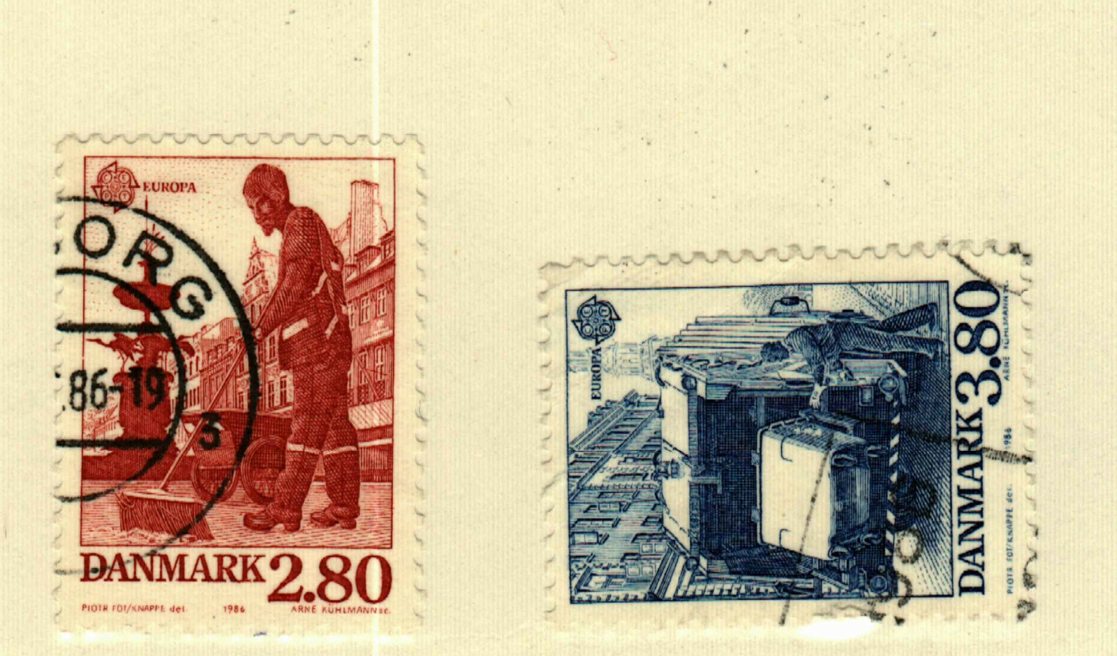 Denmark #826-7 used