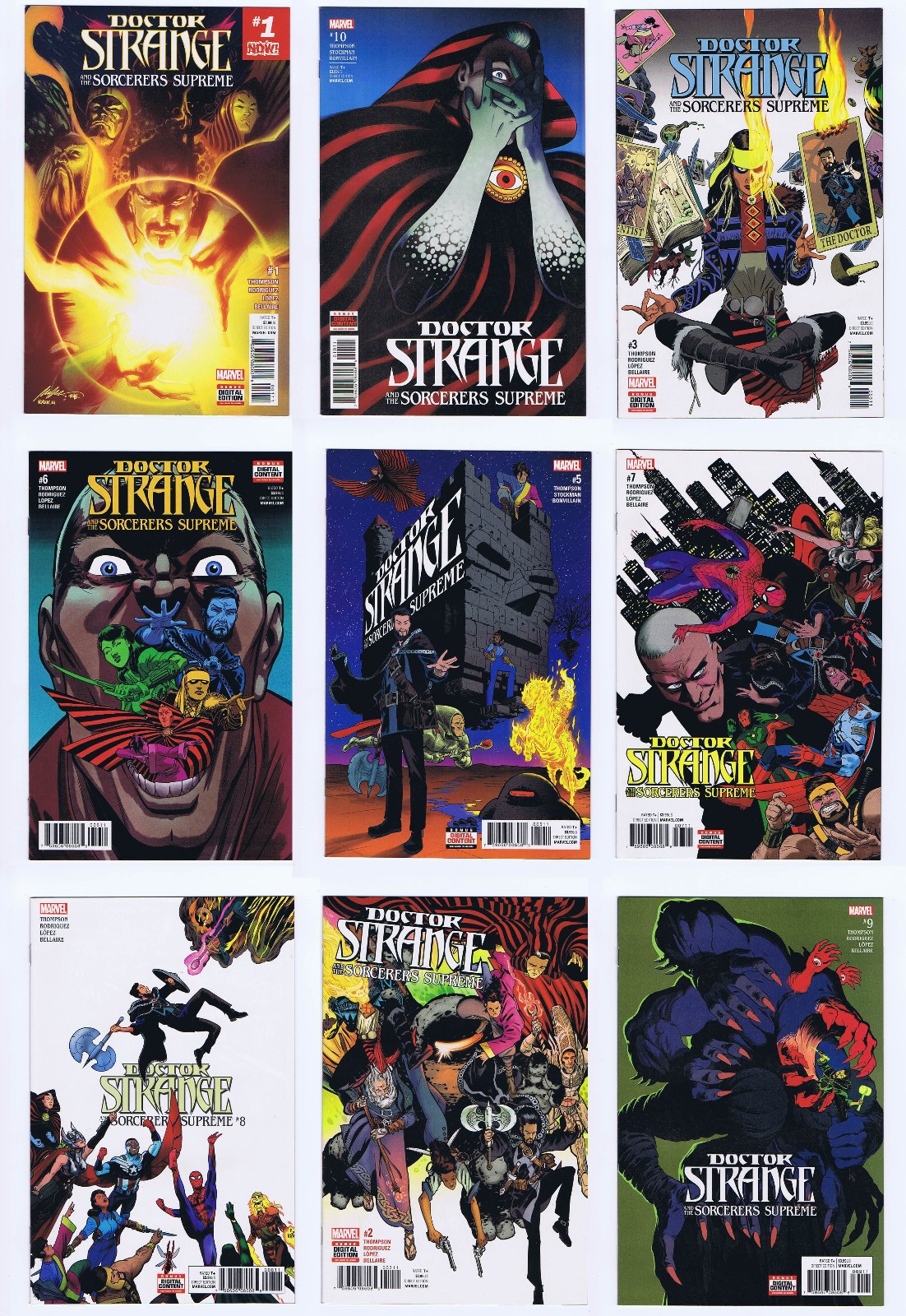 Marvel Comics DOCTOR STRANGE AND THE SORCERERS SUPREME (2016) 1-12 [U PICK] Now