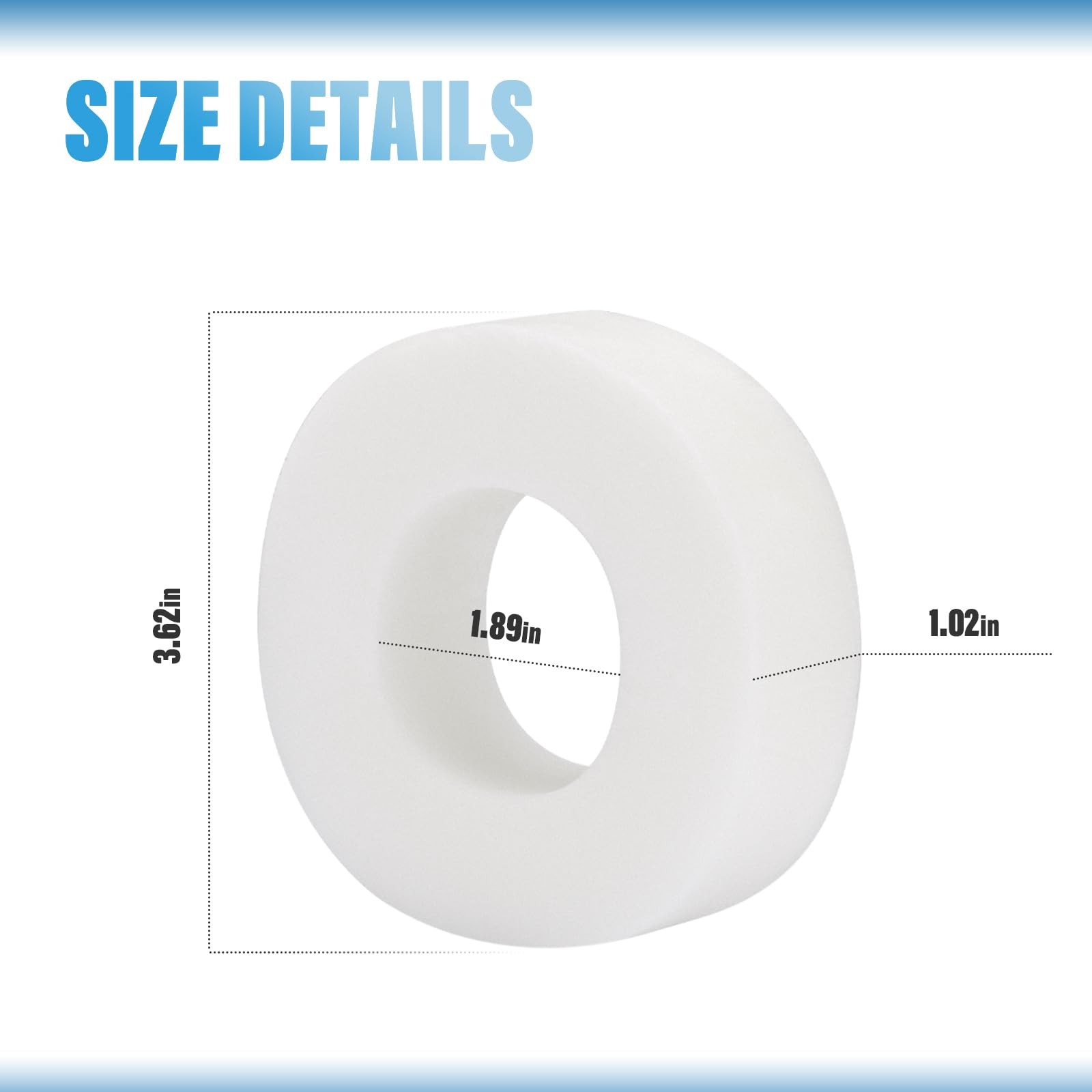 4 Pack Climbing Rings Replacement for Maytronics Dolphin Robotic Pool White