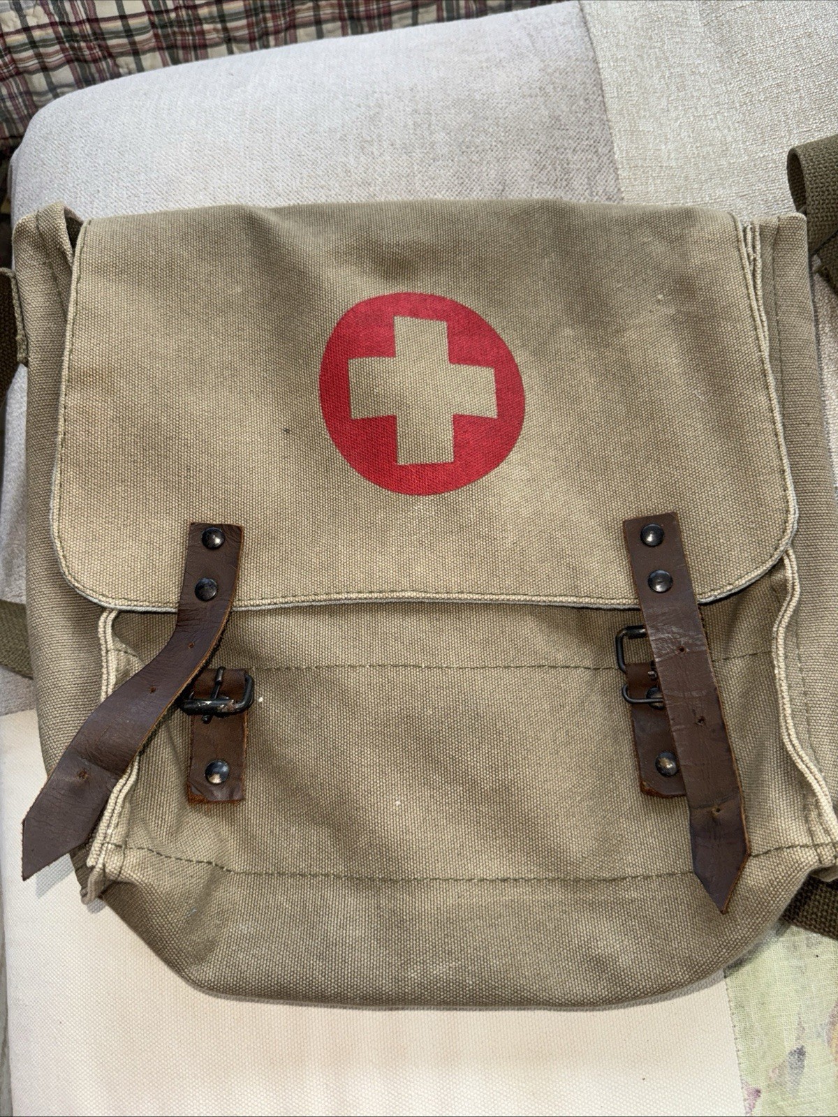 Rothco Military Medic Shoulder Strap Bag Green Red Cross