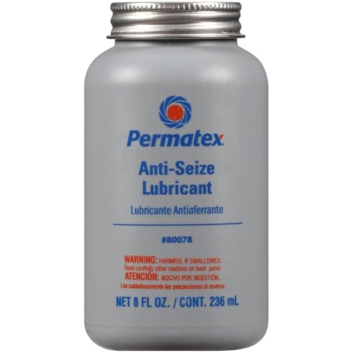 Permatex 80078 Anti-Seize Lubricant with Brush Top Bottle, 8 oz.