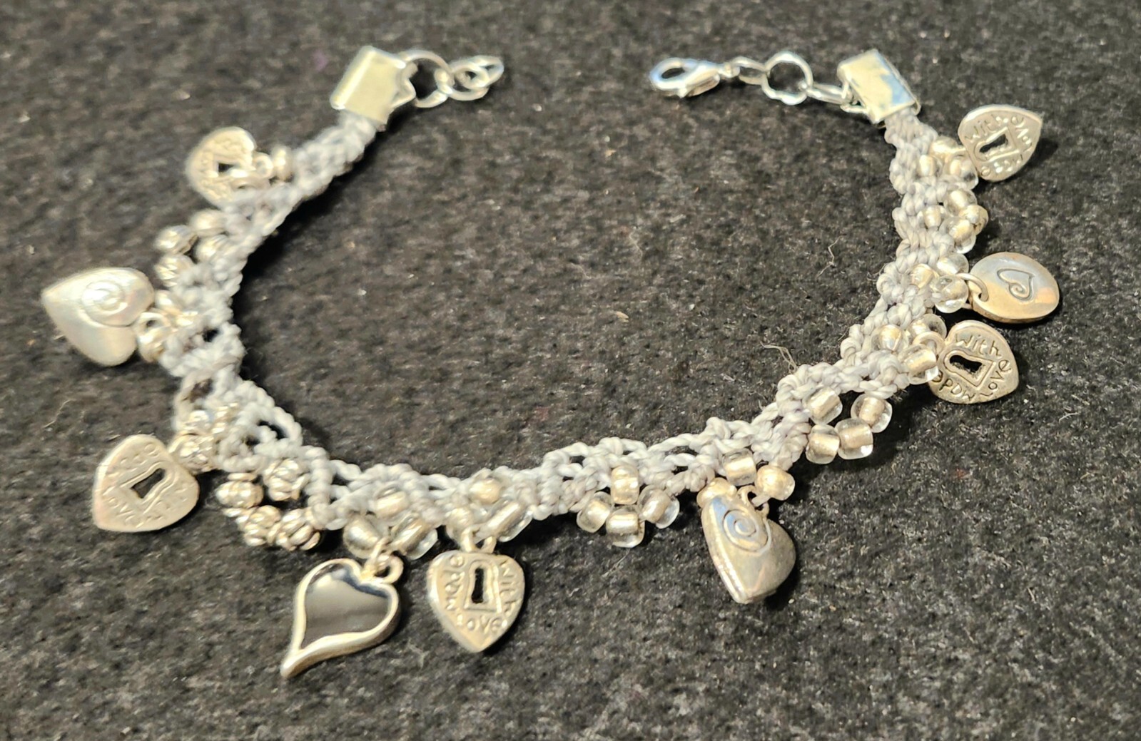 Handmade Waxed Cotton/Linen Bracelet