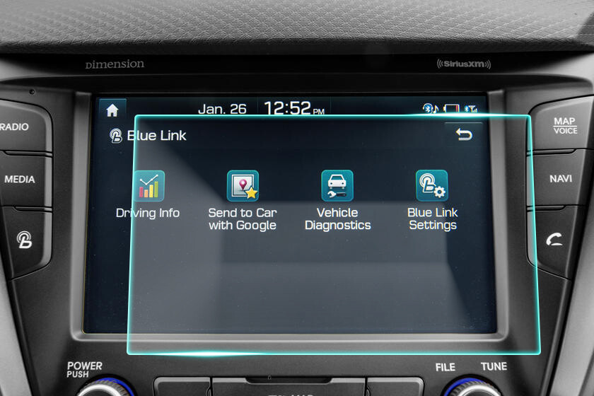 Crystal Clear Screen Protector for 2016 Hyundai Veloster Vehicle Navigation