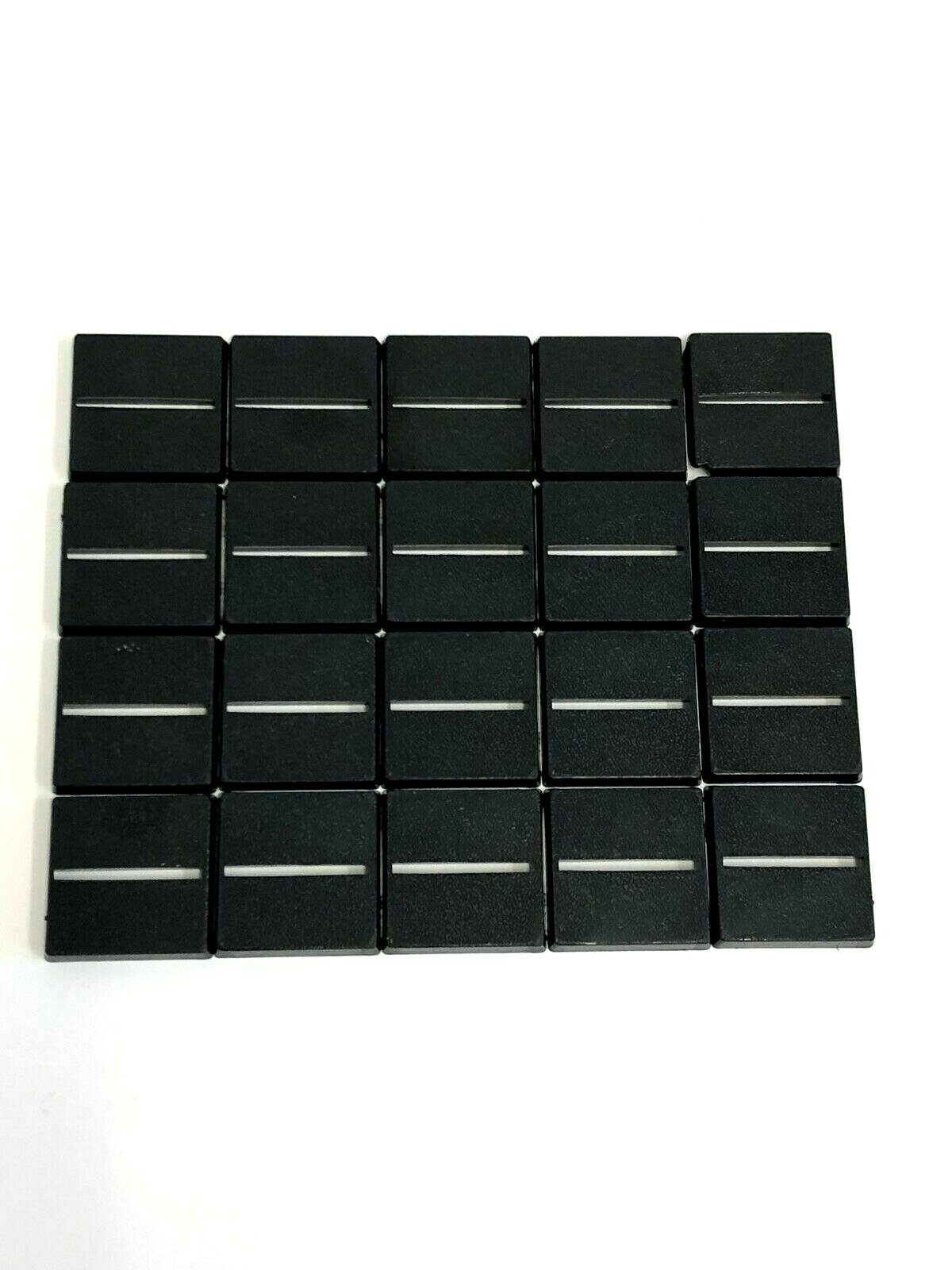 Lot Of 20 Warhammer Fantasy 25mm Square Slot Bases Saurus Orc Chaos