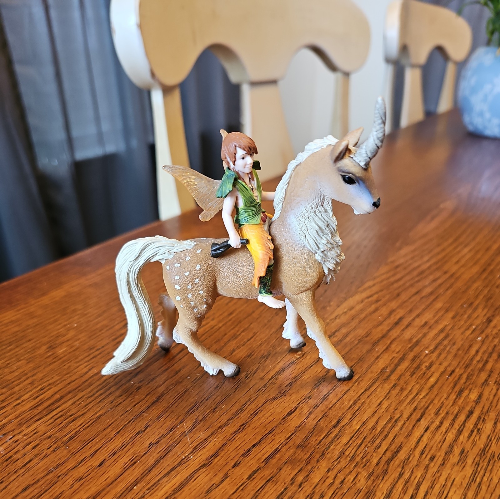 SCHLEICH Bayala  Magical Male Elf on Forest Unicorn - HTF