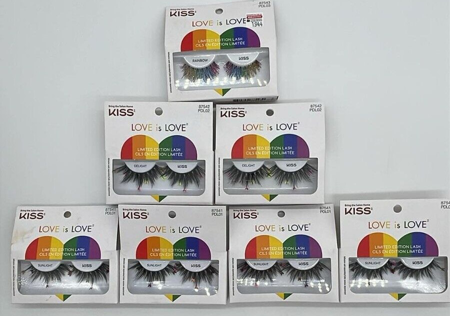 7PK Kiss Love Is Love Limited Edition Lash SET ~ #87542 #87541 #87543 ~ READ