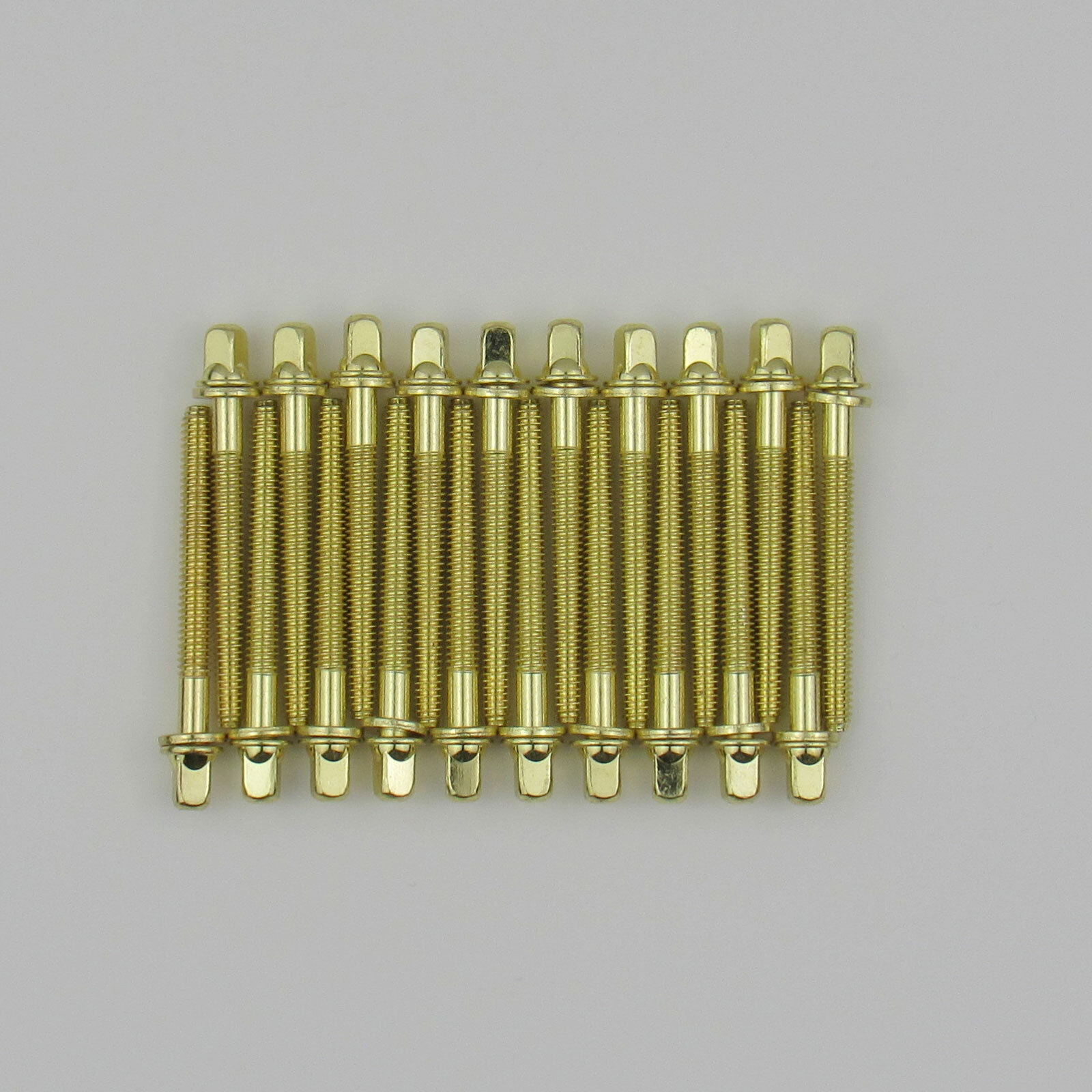 20 New Drum Tension Rods 52mm(2") BRASS Plated with Washers Diameter 7/32"