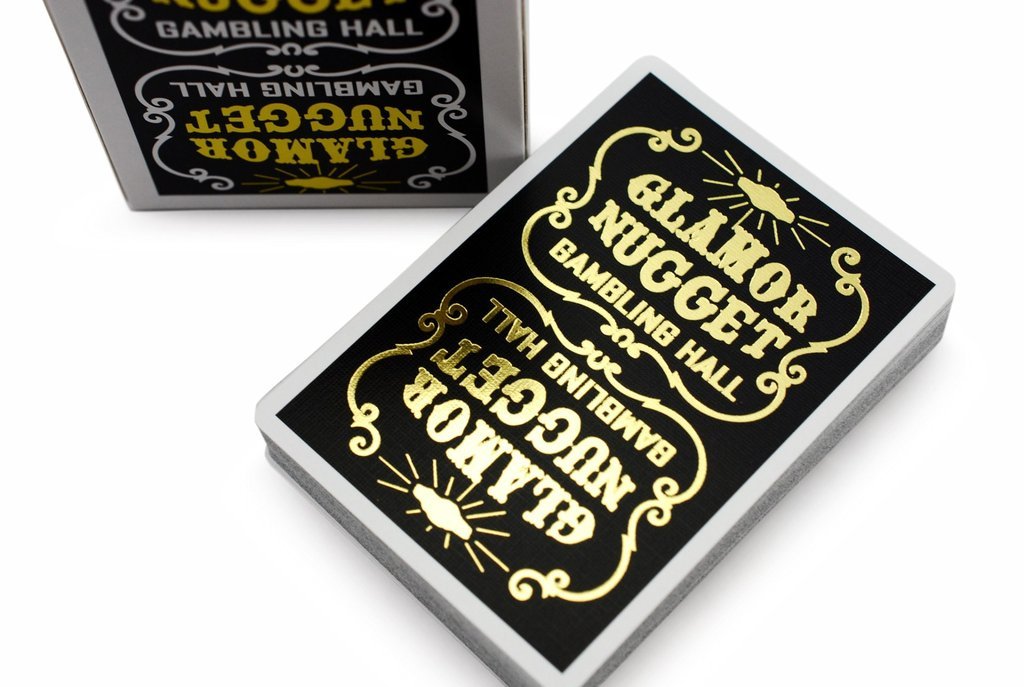 GLAMOR NUGGET GOLD LIMITED ED. DECK PLAYING CARDS RARE POKER MAGIC TRICKS GAMES