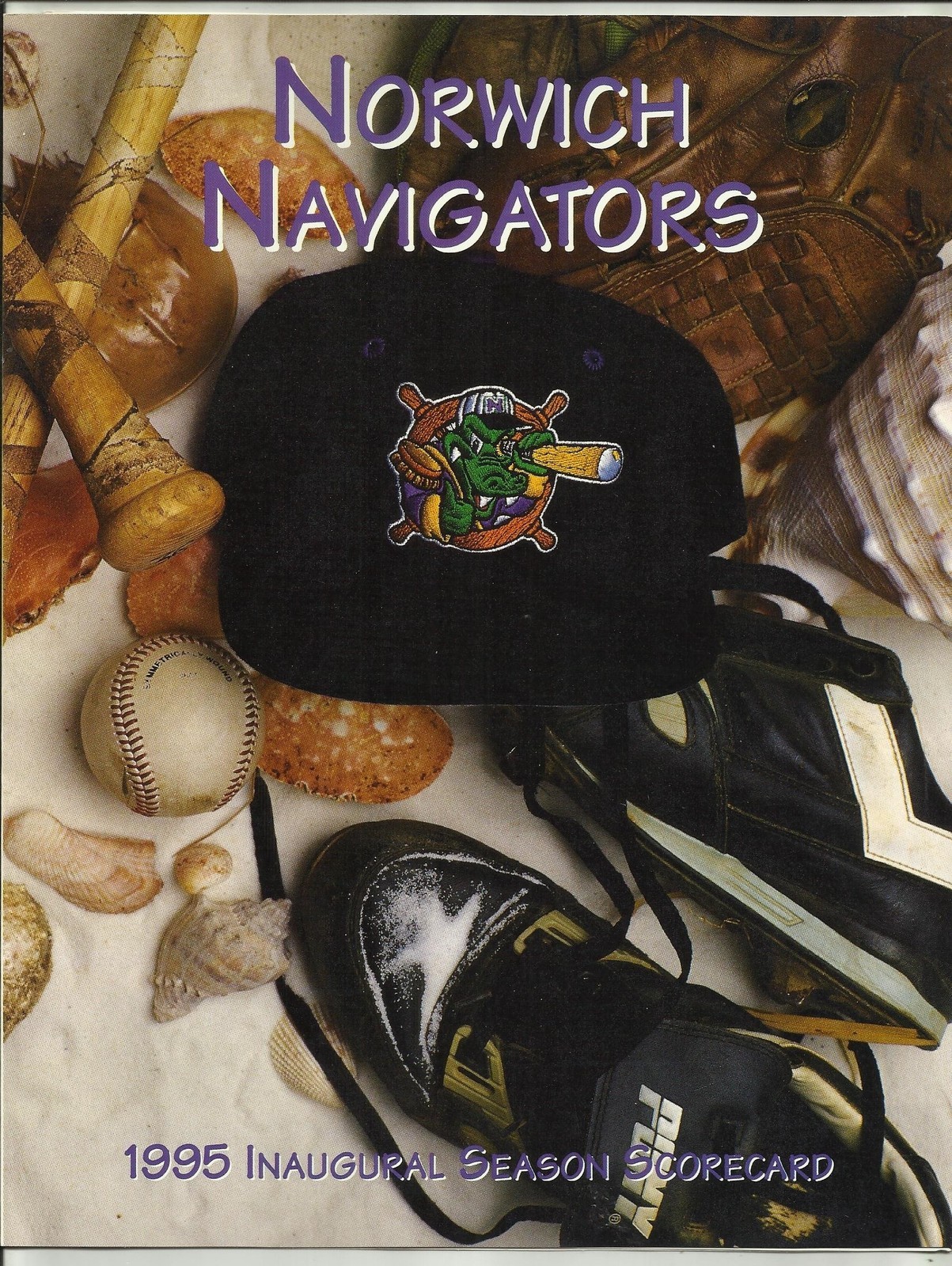 1995 Norwich Navigators vs New Britian Rock Cats  Minor League Scorecard