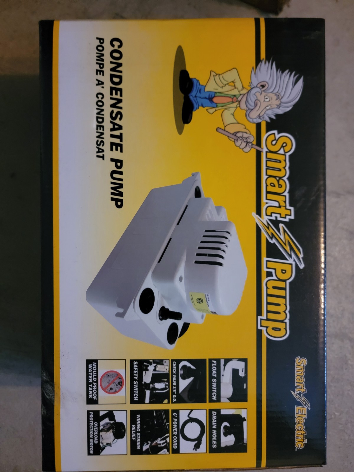 Smart Electric Condensate Pump with 20 ft of tubing — new in sealed box