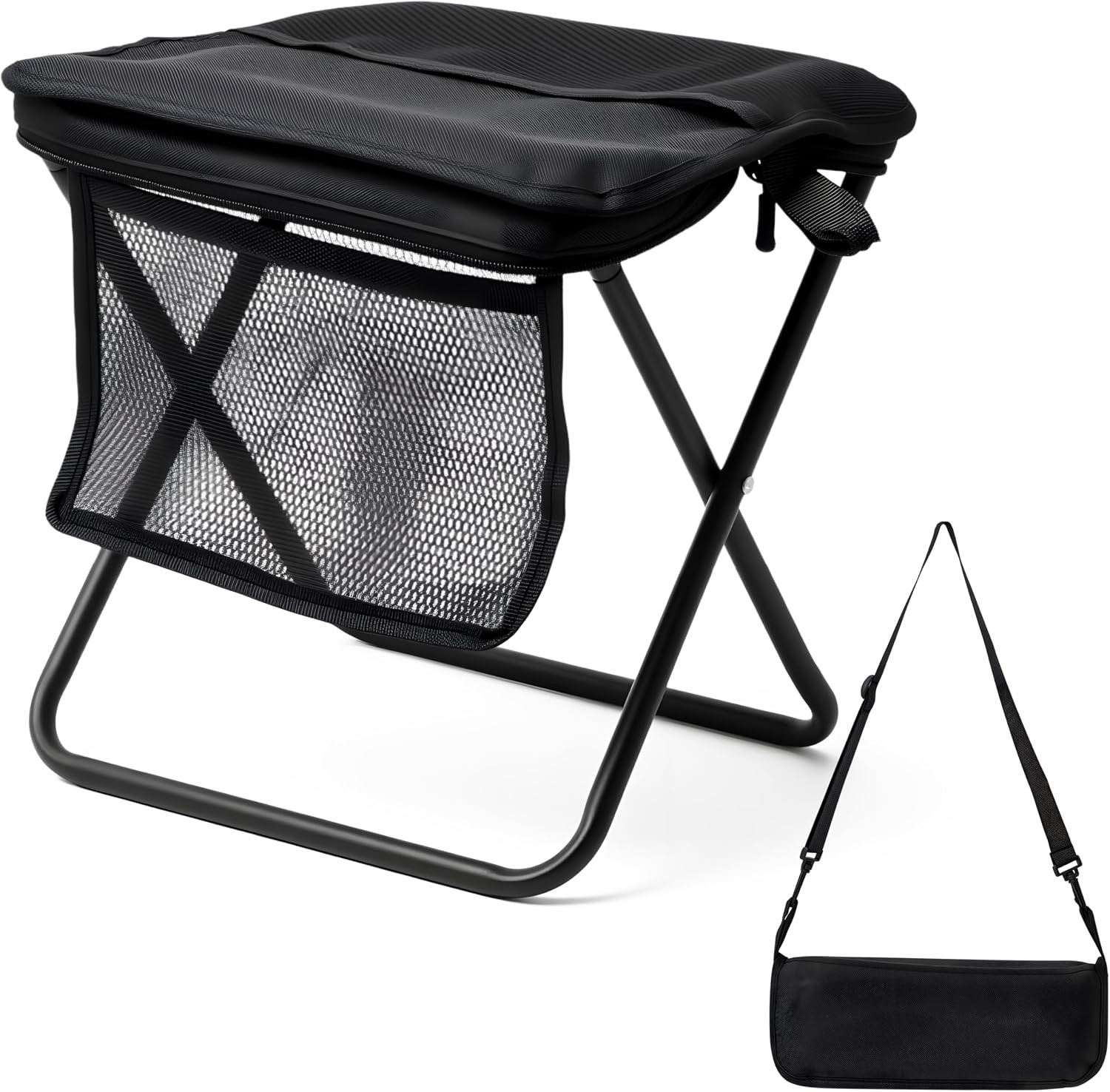 Pocket Chair Folding for Adult - Foldable Handbag Camping Stool for Travel Fishi