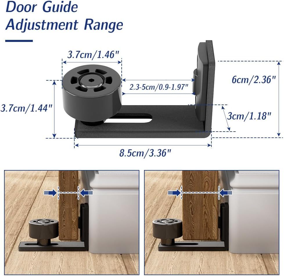 4FT-20FT Modern Sliding Barn Door Hardware Track Kit Single/Double Door,Smoothly
