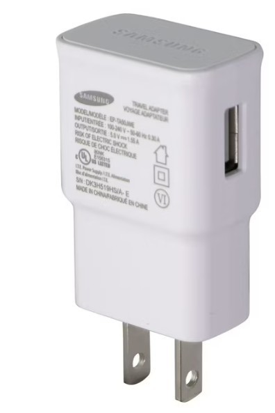 Samsung (5V/1.55A) Single USB Wall Charger / Travel Adapter - White (EP-TA50JWE)