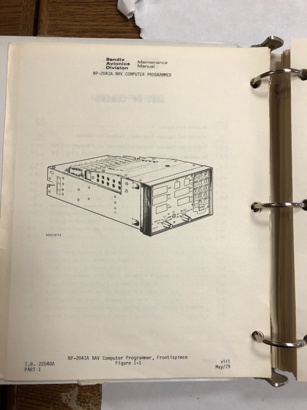 Bendix NCP-2040 NAV Programmer System Maintenance Manual 1979 Original