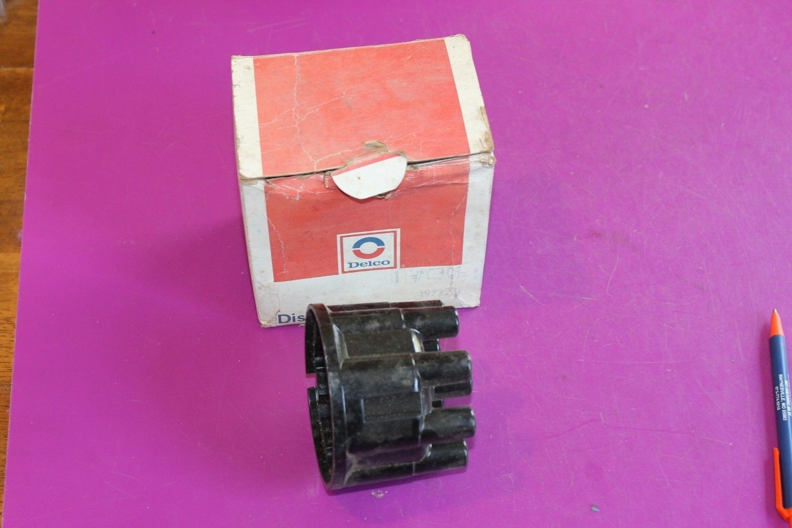 Delco Distributor Cap. Part# 1972231. Acquired from a closed dealership.